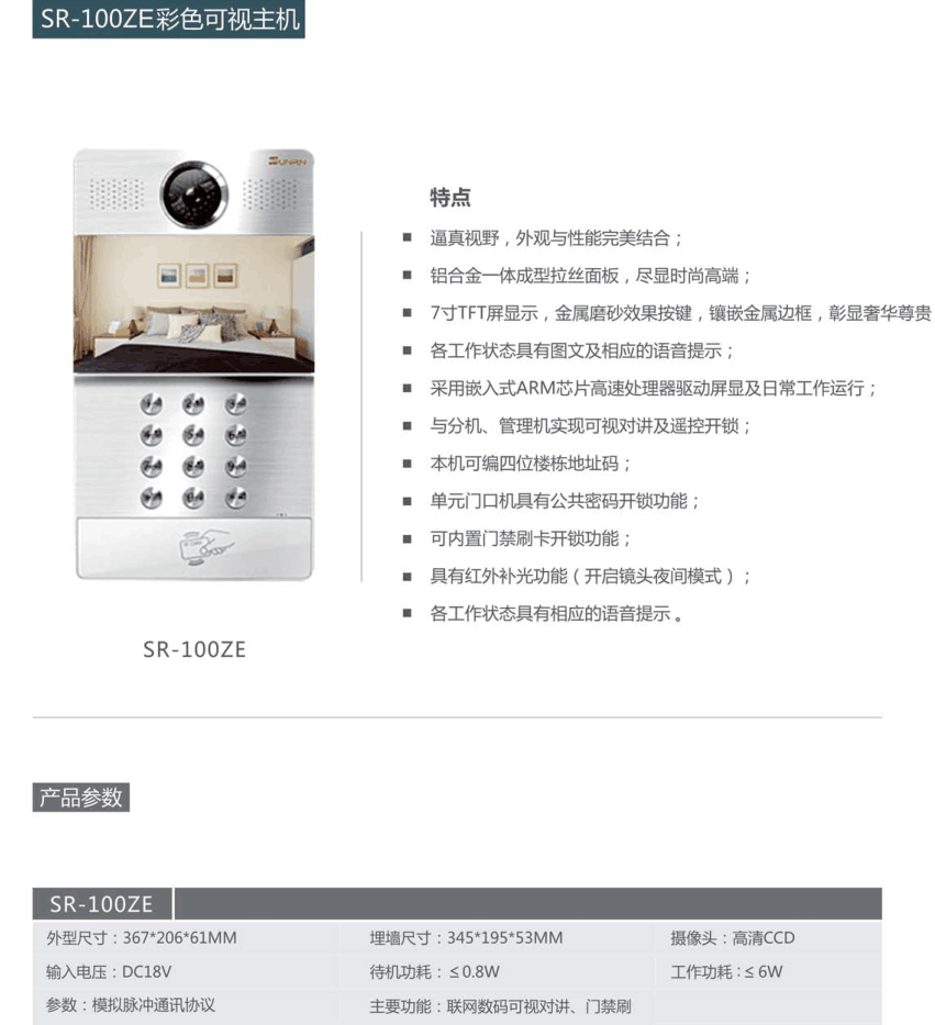 三润楼宇对讲