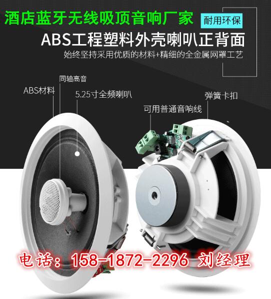 IP网络广播吸顶天花喇叭IP网络有源吸顶喇叭报价